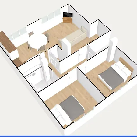 L'escale - 2 Bedrooms - Free Parking & Wifi Daire Grenoble